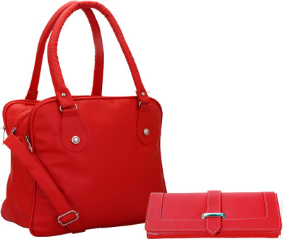 

Lady bar Shoulder Bag(Red)