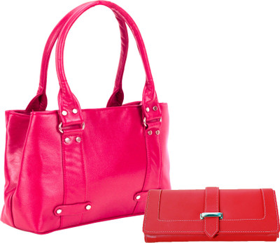 

Lady bar Shoulder Bag(Pink, Red)