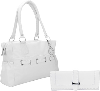 

Lady bar Shoulder Bag(White)