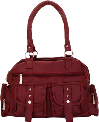 

Lady bar Shoulder Bag(Maroon)