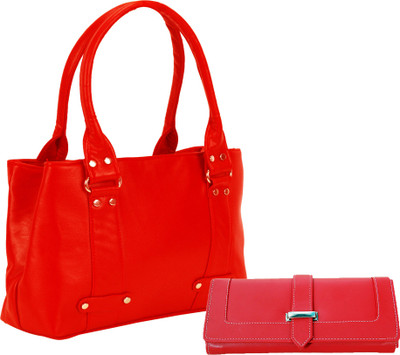 

Lady bar Shoulder Bag(Red)
