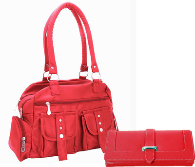 

Lady bar Shoulder Bag(Pink, Red)