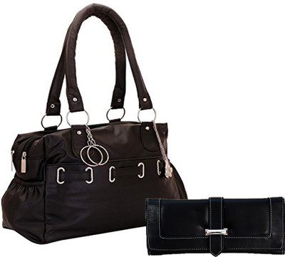 

Lady bar Shoulder Bag(Black)