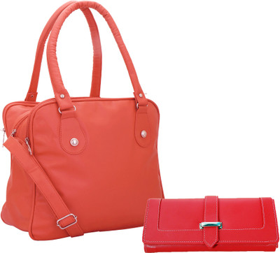 Lady bar Shoulder Bag(Pink, Red)