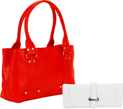 

Lady bar Shoulder Bag(Red, White)
