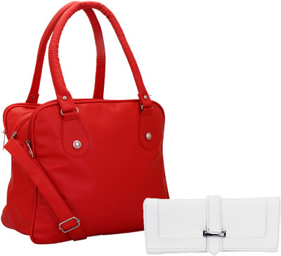 

Lady bar Shoulder Bag(Red, Black), Black;red