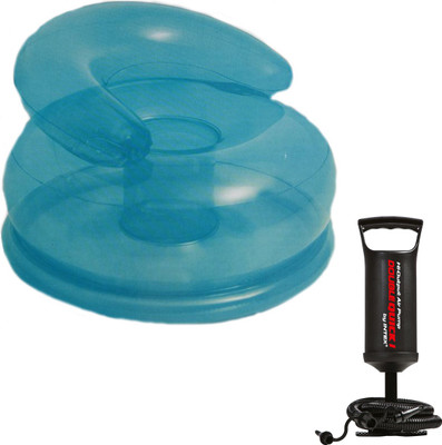 

MEGAEMART Blue Inflatable chair for kids and air pump for inflatable toys[COMBO] Inflatable Sofa/ Chair(Multicolor)