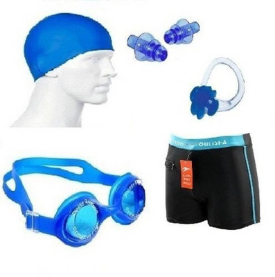 

RIGHTWAY FITNESS BEST QUALITY Swimming costume nose ear plug googles cap combo Swimming Kit Swimming Kit