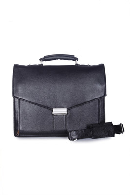 Bharat Leather Emporium 16 inch Laptop Messenger Bag(Black)