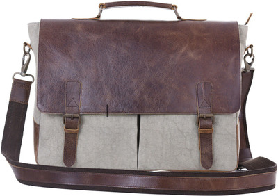 

krashell 15.6 inch Laptop Messenger Bag(Beige)