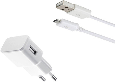 DAKRON Wall Charger Accessory Combo for Lenovo K8 Plus(White)