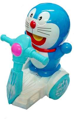 

TALKING GANESHA Cute Cartoon Charecters DOREAMON on Tricycle with 3D lights & music bump & go toy for kids(Multicolor)