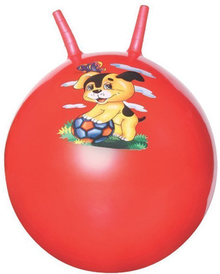 CLASTIK Hopping Ball -55 CMs, Assorted colours(Red)