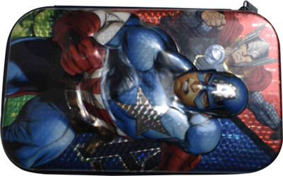 

13-HI-13 zip pouch cartoon Art Polyester Pencil Box(Set of 1, Multicolor)