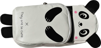 

13-HI-13 zip pouch cartoon Art Polyester Pencil Box(Set of 1, Multicolor)