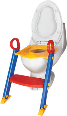 

House of Quirk Potty Toilet Seat with Step Stool ladder, (3 in 1) Trainer for Kids Toddlers W/ Handles Potty Seat(Multicolor)