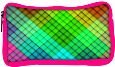 

Snoogg Eco Friendly Canvas Rainbow Diamond Pattern 2689 Student Pen Pencil Case Coin Purse Pouch Cosmetic Makeup Bag (PINK) Pouch(Multicolor)
