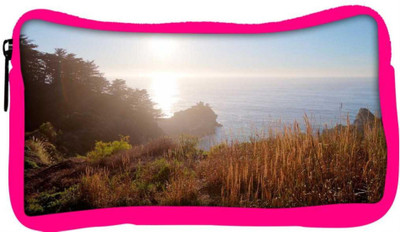

Snoogg Eco Friendly Canvas Sunrise View Designer Student Pen Pencil Case Coin Purse Pouch Cosmetic Makeup Bag (PINK) Pouch(Multicolor)