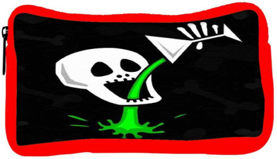 

Snoogg Eco Friendly Canvas Skull Drinking Poison 2787 Student Pen Pencil Case Coin Purse Pouch Cosmetic Makeup Bag (RED) Pouch(Multicolor)