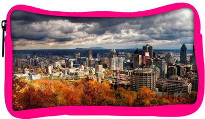 

Snoogg Eco Friendly Canvas Autumn Cityscapes Designer Student Pen Pencil Case Coin Purse Pouch Cosmetic Makeup Bag (PINK) Pouch(Multicolor)