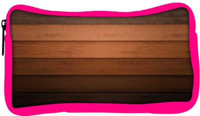

Snoogg Eco Friendly Canvas Multicolor Wood Design Designer Student Pen Pencil Case Coin Purse Pouch Cosmetic Makeup Bag (PINK) Pouch(Multicolor)