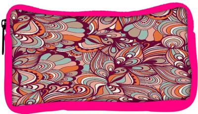 

Snoogg Eco Friendly Canvas Multicolor Pattern Designer Student Pen Pencil Case Coin Purse Pouch Cosmetic Makeup Bag (PINK) Pouch(Multicolor)