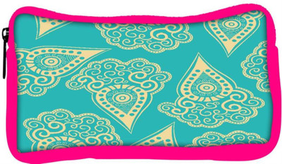 

Snoogg Eco Friendly Canvas Light Yellow Blue Pattern Designer Student Pen Pencil Case Coin Purse Pouch Cosmetic Makeup Bag (PINK) Pouch(Multicolor)
