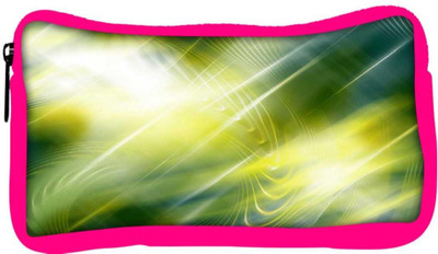 

Snoogg Eco Friendly Canvas Abstract Green Pattern Design Designer Student Pen Pencil Case Coin Purse Pouch Cosmetic Makeup Bag (PINK) Pouch(Multicolor)