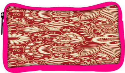 

Snoogg Eco Friendly Canvas Floral Red And White Student Pen Pencil Case Coin Purse Pouch Cosmetic Makeup Bag (PINK) Pouch(Multicolor)