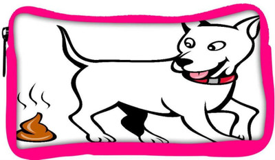 

Snoogg Eco Friendly Canvas Dog With Poo Student Pen Pencil Case Coin Purse Pouch Cosmetic Makeup Bag (PINK) Pouch(Multicolor)