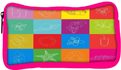 

Snoogg Eco Friendly Canvas Abstract Summer Background Student Pen Pencil Case Coin Purse Pouch Cosmetic Makeup Bag (PINK) Pouch(Multicolor)