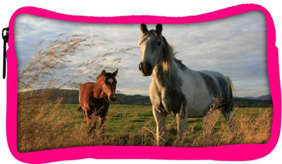 

Snoogg Eco Friendly Canvas Multicolor Horse Designer Student Pen Pencil Case Coin Purse Pouch Cosmetic Makeup Bag (PINK) Pouch(Multicolor)