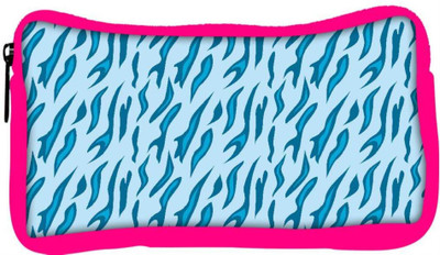 

Snoogg Eco Friendly Canvas Abstract Blue Chetah Design Designer Student Pen Pencil Case Coin Purse Pouch Cosmetic Makeup Bag (PINK) Pouch(Multicolor)