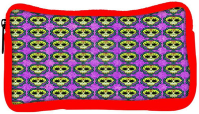

Snoogg Eco Friendly Canvas Skull Purple Pattern Student Pen Pencil Case Coin Purse Pouch Cosmetic Makeup Bag (RED) Pouch(Multicolor)
