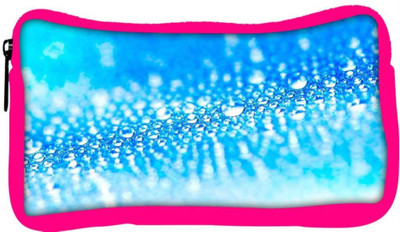 

Snoogg Eco Friendly Canvas Blue Water Drops Designer Student Pen Pencil Case Coin Purse Pouch Cosmetic Makeup Bag (PINK) Pouch(Multicolor)