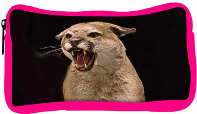 

Snoogg Eco Friendly Canvas Cougar Animal 158 Student Pen Pencil Case Coin Purse Pouch Cosmetic Makeup Bag (PINK) Pouch(Multicolor)