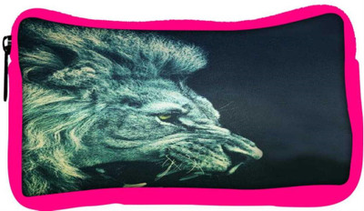 

Snoogg Eco Friendly Canvas Lion Fury Student Pen Pencil Case Coin Purse Pouch Cosmetic Makeup Bag (PINK) Pouch(Multicolor)
