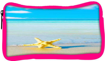 

Snoogg Eco Friendly Canvas Summer Beach Student Pen Pencil Case Coin Purse Pouch Cosmetic Makeup Bag (PINK) Pouch(Multicolor)