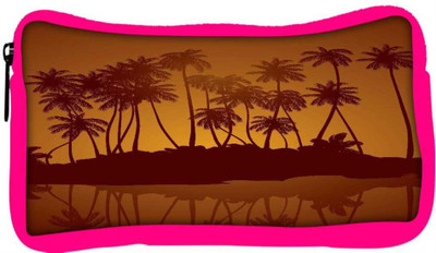 

Snoogg Eco Friendly Canvas Tropical Night Vector Background Student Pen Pencil Case Coin Purse Pouch Cosmetic Makeup Bag (PINK) Pouch(Multicolor)