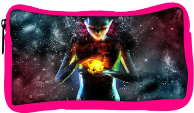 

Snoogg Eco Friendly Canvas Fire Women Designer Student Pen Pencil Case Coin Purse Pouch Cosmetic Makeup Bag (PINK) Pouch(Multicolor)