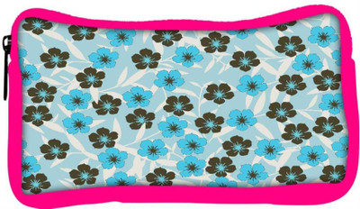 

Snoogg Eco Friendly Canvas Floral Blue Pattern Designer Student Pen Pencil Case Coin Purse Pouch Cosmetic Makeup Bag (PINK) Pouch(Multicolor)