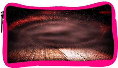 

Snoogg Eco Friendly Canvas Abstract Studio Backdrop Student Pen Pencil Case Coin Purse Pouch Cosmetic Makeup Bag (PINK) Pouch(Multicolor)