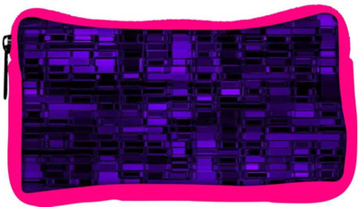 

Snoogg Eco Friendly Canvas Purple Digital 2422 Student Pen Pencil Case Coin Purse Pouch Cosmetic Makeup Bag (PINK) Pouch(Multicolor)