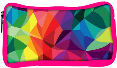 

Snoogg Eco Friendly Canvas Super Colour Pattern Student Pen Pencil Case Coin Purse Pouch Cosmetic Makeup Bag (PINK) Pouch(Multicolor)