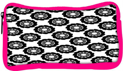 

Snoogg Eco Friendly Canvas Dark Black Pattern Designer Student Pen Pencil Case Coin Purse Pouch Cosmetic Makeup Bag (PINK) Pouch(Multicolor)