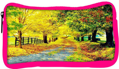 

Snoogg Eco Friendly Canvas Green Leaves Designer Student Pen Pencil Case Coin Purse Pouch Cosmetic Makeup Bag (PINK) Pouch(Multicolor)