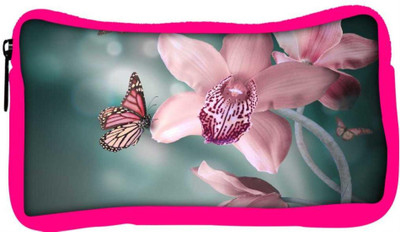 

Snoogg Eco Friendly Canvas Pink Flower And Butterfly Designer Student Pen Pencil Case Coin Purse Pouch Cosmetic Makeup Bag (PINK) Pouch(Multicolor)