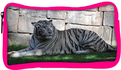 

Snoogg Eco Friendly Canvas White Tiger Designer Student Pen Pencil Case Coin Purse Pouch Cosmetic Makeup Bag (PINK) Pouch(Multicolor)