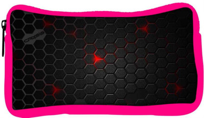 

Snoogg Eco Friendly Canvas Black Honey Comb Designer Student Pen Pencil Case Coin Purse Pouch Cosmetic Makeup Bag (PINK) Pouch(Multicolor)