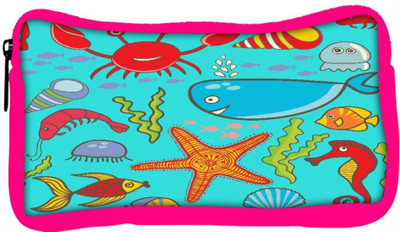 

Snoogg Eco Friendly Canvas Colorful Fishes Designer Student Pen Pencil Case Coin Purse Pouch Cosmetic Makeup Bag (PINK) Pouch(Multicolor)